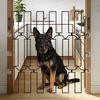 Retractable Pet Gate Easy Install Metal Pet Gate Dog Safety Fence Indoor Home Barrier Space Saving for Cats