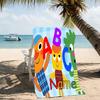 Customizable Personalized Beach Towels Super Simple Songs Themed designs.Suitable for the Beach, Yoga, Sports;ideal As Beach Accessories