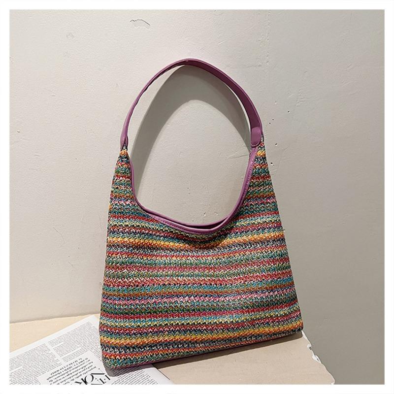 

Сумка-ведро, Сумка большой вместимости, Пляжная сумка для отпуска, Сумка под мышкой на одно плечо фиолетовый