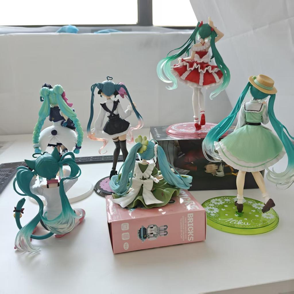 New Anime Figure 4.33-7.87In Sakura Hatsune Miku Action Figures Kawaii Fairy Tale Vocaloid Pvc Collectible Model Toys Girl Gift