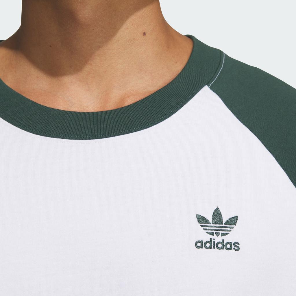 Adidas Originals Adicolor Raglan T-Shirt Fashion Short Sleeve Men Tops Mineral-Green JM7264