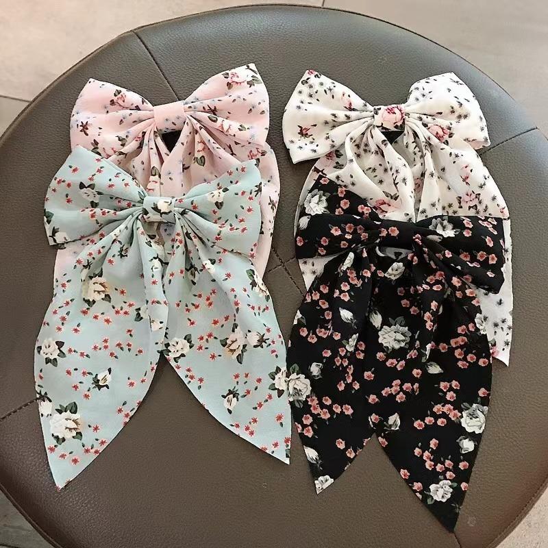 Fashion Ribbon Bow Hair Clips for Women Big Large Bow Hairpins Girls Bowknot Hair Clip Barrettes Women Hair Accessories