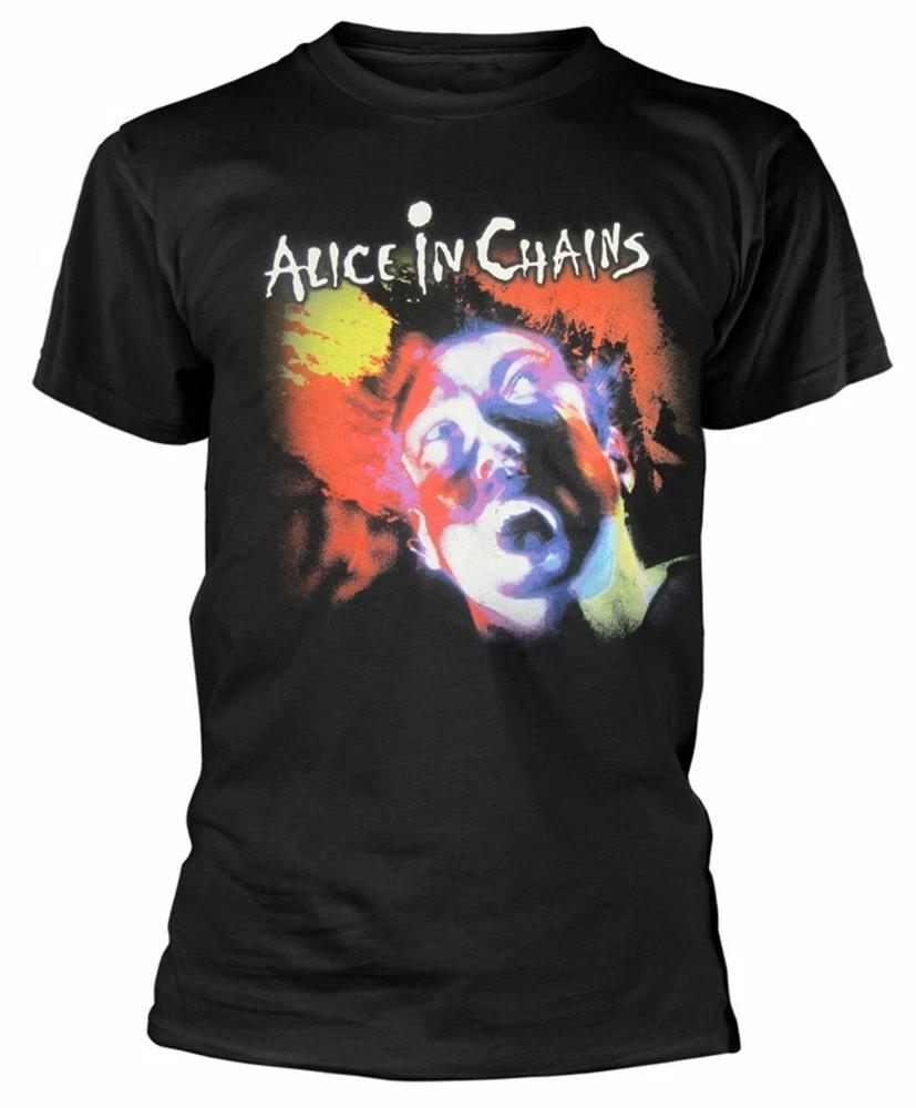 Official Alice In Chains T Shirt Facelift Album Cover Black Unisexs Metal Rock New 2XL