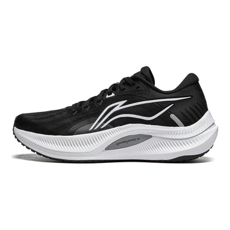 Li-Ning Yueying 4 Womens Low Top Running Shoes White Black Cushion Anti Slip ARHU022-6 35.5