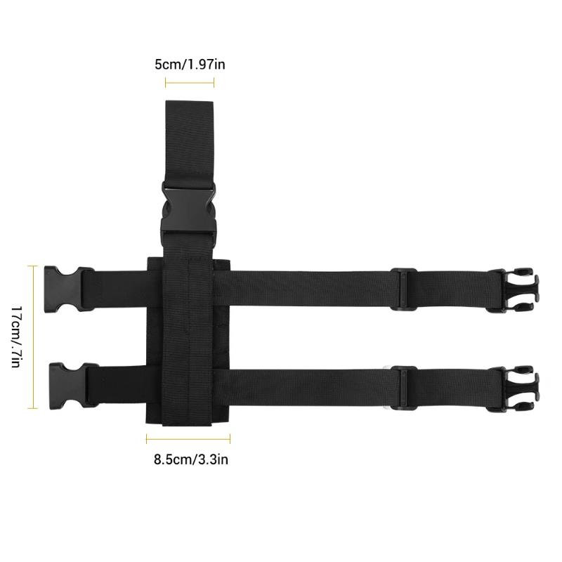 Practical Molle Drop Leg Platform Panel Gun Holster Plate Adapter Universal Pistol Hunting Magazine Pouch Thigh Rig