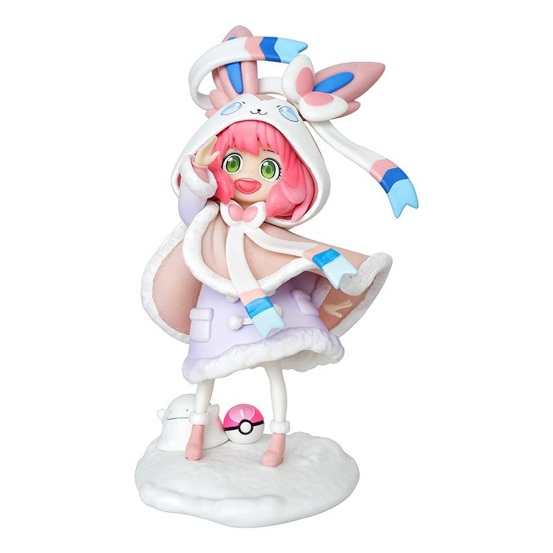 

Kawaii Model Anya Forger Cos Sylveon Anime Figure Girl Doll Decoration Toy Xmas Gifts