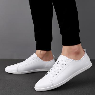 Sneakers Basse Classiche Stringate da Uomo Nuove Scarpe Casual in Vera Pelle da Uomo Scarpe da Passeggio Outdoor Versatili Scarpe da Skate Leggere