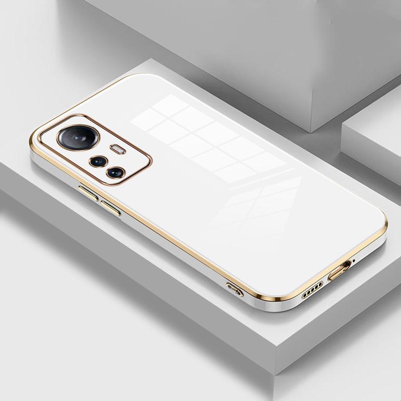 

Чехол для телефона с 6D покрытием для Xiaomi 11 12 13 Lite 11T 12T RedMi Note 12 11 11s 10 10s 9 9s Pro Plus POCO F3 X3 F5 PRO Square Funda, мягкий силиконовый чехол RedMi Note 7 белый