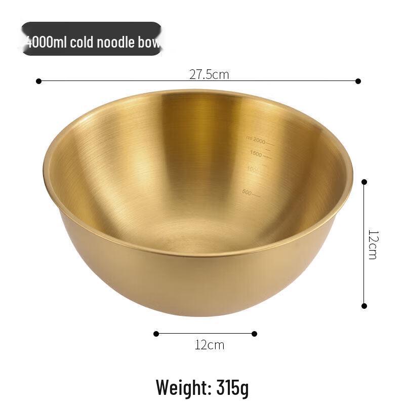 Korean Style 304 Stainless Steel Salad Bowl