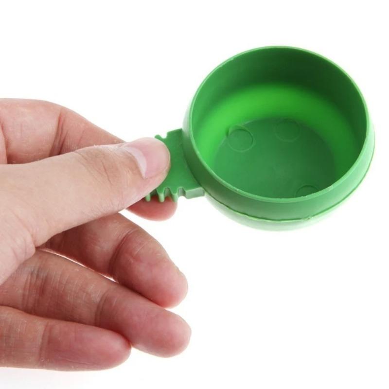 3PCS Bird Parrot Pigeons Hamster Pet Cage Aviary Water Food Bowl Feeder Plastic Round Water Cup Hanging Drinking Feeding Bowl