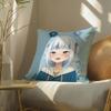 Kawaiianimehololivegawrgura Pillow Case Pillowcase, Double-Sided Printed, Sofa Cushion, Bedroom Headboard