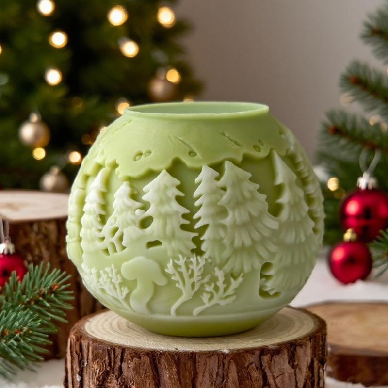 Sphere Christmas Mold Silicone Holiday Ball Making Mould For Repeat Use In Seasonal Home Decoration