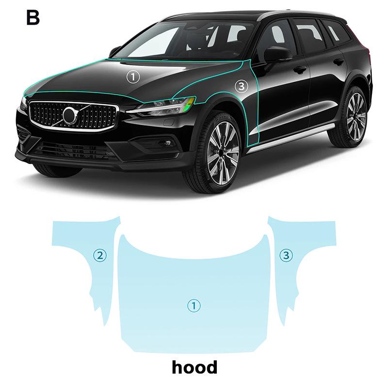 Volvo V60 R TPU Invisible Anti-Scratch Brightening Protection Film