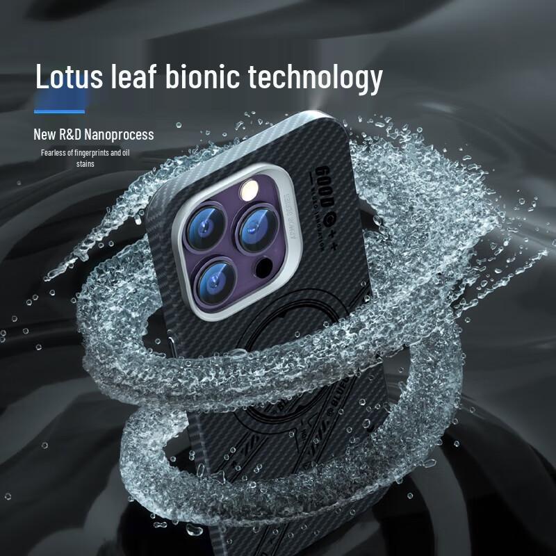 Blue Gorilla 600D Aramid Fiber Magnetic Phone Case for iPhone 14 Pro