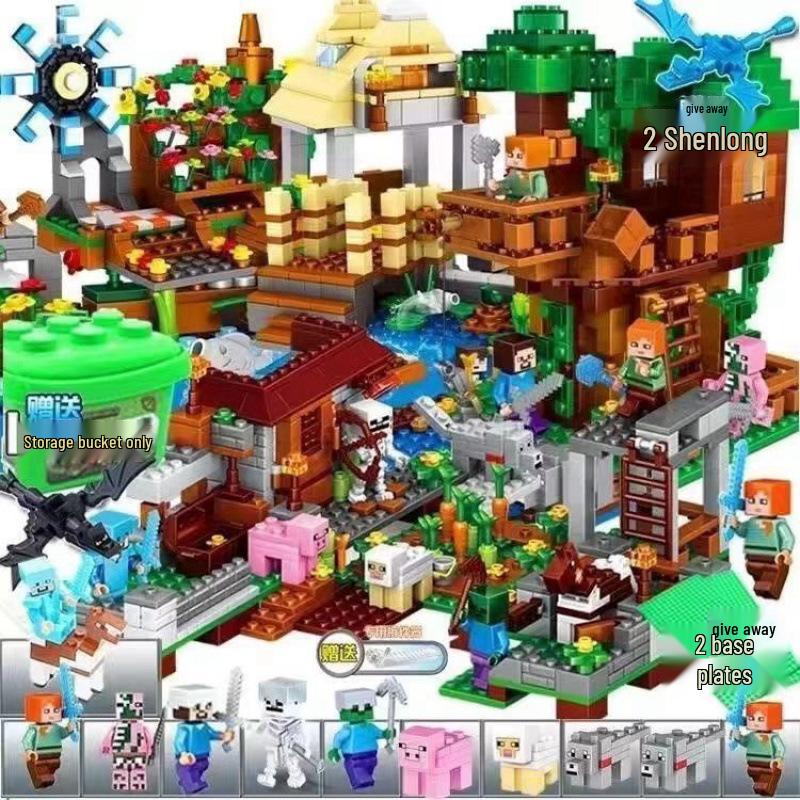 World Assembly Chinese Building Blocks: Cave Village Set for Kids