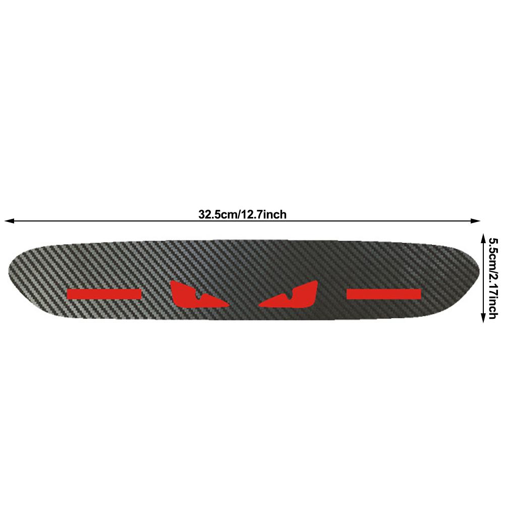 Car Sticker Brake Lights Taillight Warning Lamp Protector Sticker Carbon Fiber Covers Devil's Eye Sticker for Vehicles