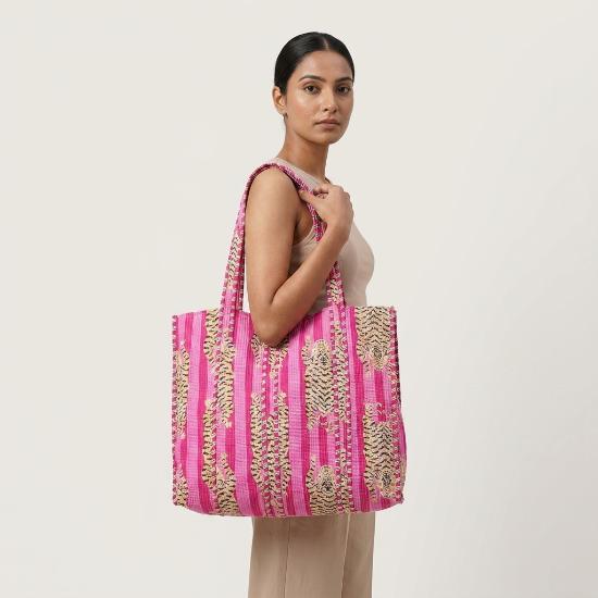 Shoulder Bag usalover925 Animal Print Quilted Cotton Shoulder Bag 154