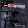 Luz trasera inteligente para bicicleta con sensor de freno, luz de advertencia LED para ciclismo