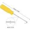 PATIKIL O-Ring 90 Degree Hook 142mm, Oil Seal Gasket Precision Screwdriver Puller Remover Removal Tool, Yellow