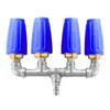 Rotating Sprinkler Water Turbines Nozzle Featuring 4Heads Corrosion Resistant Fittings Ideal for Highly pressure Outdoor Use