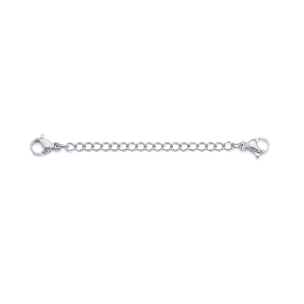 NEU Heiß Edelstahl Verlängerungskette Halskette Armband Hummerverschluss 3" oder 6" Langlebig Gold Silber Schwarz DIY Schmuckzubehör