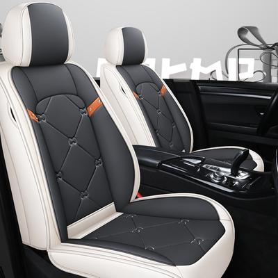 Juego Completo 5 Plazas Fundas para Asientos de Coche de Cuero PU Duraderas de Soporte para Volkswagen Tiguan para Hyundai Venue para KIA Sportage para Isuzu D-MAX para Modelo 3