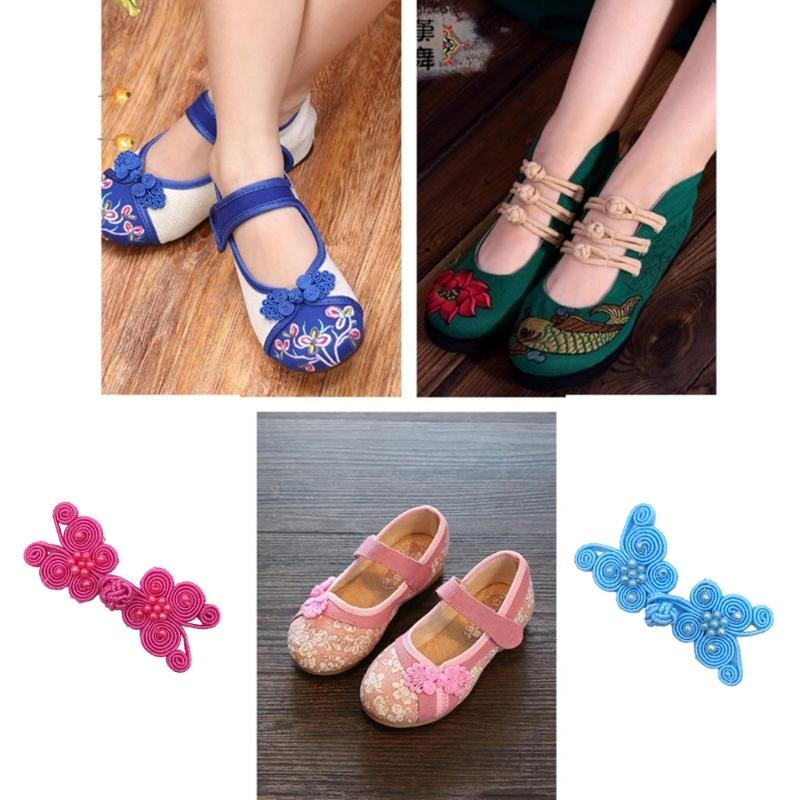 Butterfly Chinese Traditional Button Sewing Crafted Frog Buttons Sew On for DIY Handcraft Cheongsam Embellishment