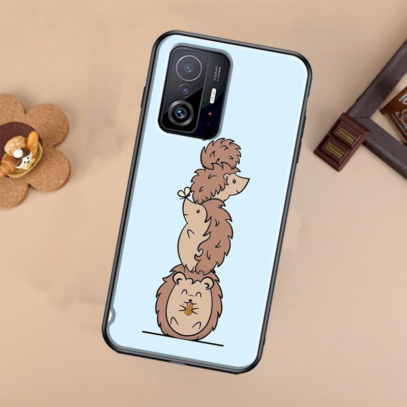 Kawaii Little hedgehog colored Case For Xiaomi POCO X7 X6 Pro X3 X5 M6 F3 F5 F6 Pro 11T 12T 13T 14T Pro 13 14 Ultra Cover