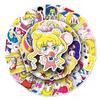 Sailor Moon Cartoon Anime Stickers - 51 Pack for Suitcases, Refrigerators, and Cars