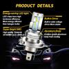 Ruiandsion H4 LED Motorcycle Headlight Bulb White 6V 12V DC