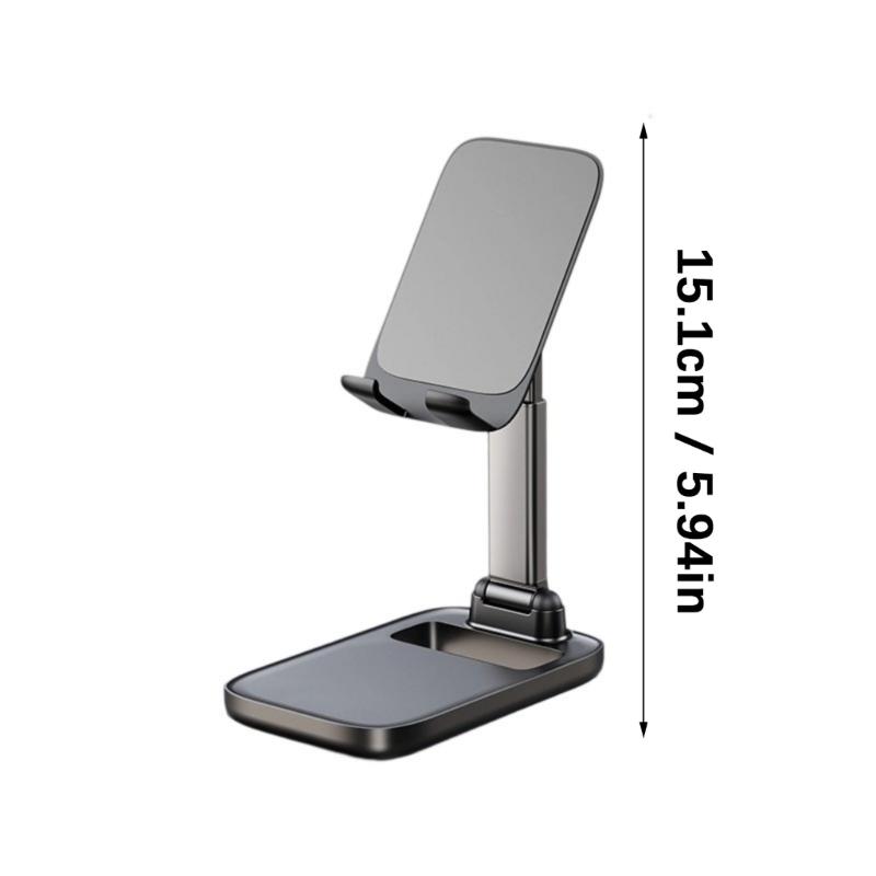 Phone Holder Universal Angle Adjustable Stand for Phone Tablet Tabletop Folding Support Cradle for Live Watching Video