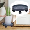 Movable Plantpot Tray Rolling Planter Stand with Wheels Pp Material Breathable Base Sturdy Structure