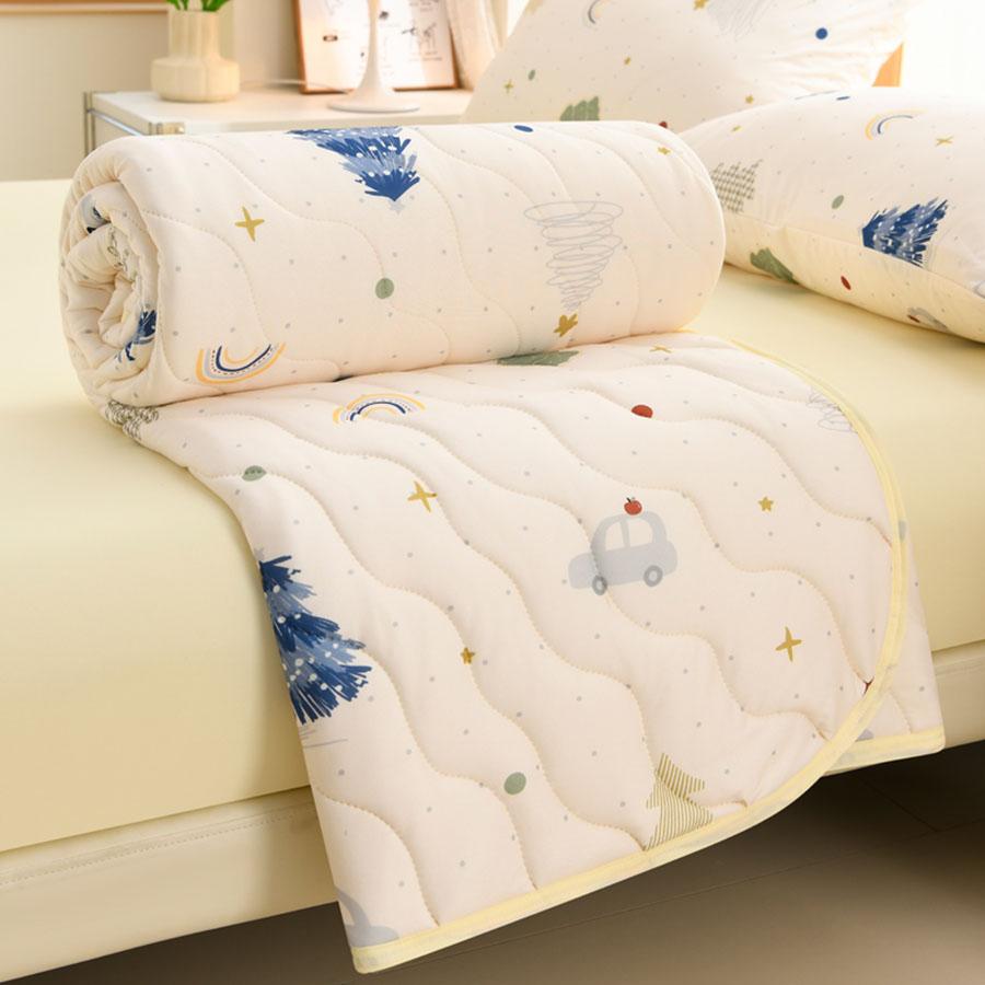 Summer Quilted Quilt, New Floral Single And Double Person Soft, Skin-Friendly, Breathable And Comfortable Air Conditioning Quilt