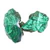 Natural Malachite Slice Decorative Stone Geological Home Decor Tabletop Ornament