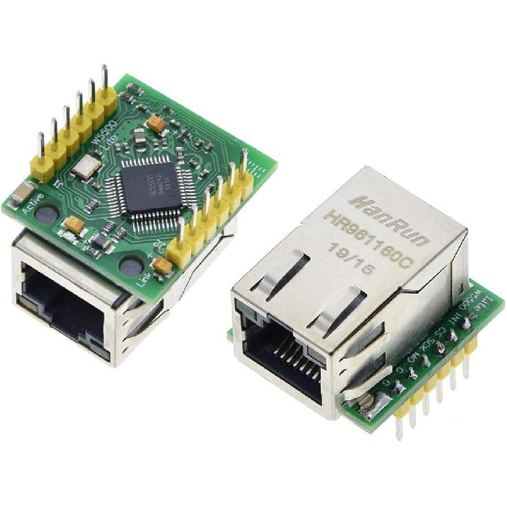 HiLetgo W5500 SPI To LAN Ethernet Network Module TCP IP STM32 Interface 3.3V 5V for Arduino WIZ820io RC5