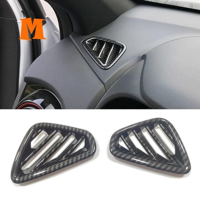 ABS Carbon Fiber for Hyundai Kona Kauai Encino 2017 2018   Car Window Lift Door Armrest Glass Button Switch Accessories