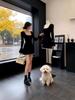 Elegant Black Wrap Dress for Young Women - Luxurious, Trendy, and Beautiful Short Dress