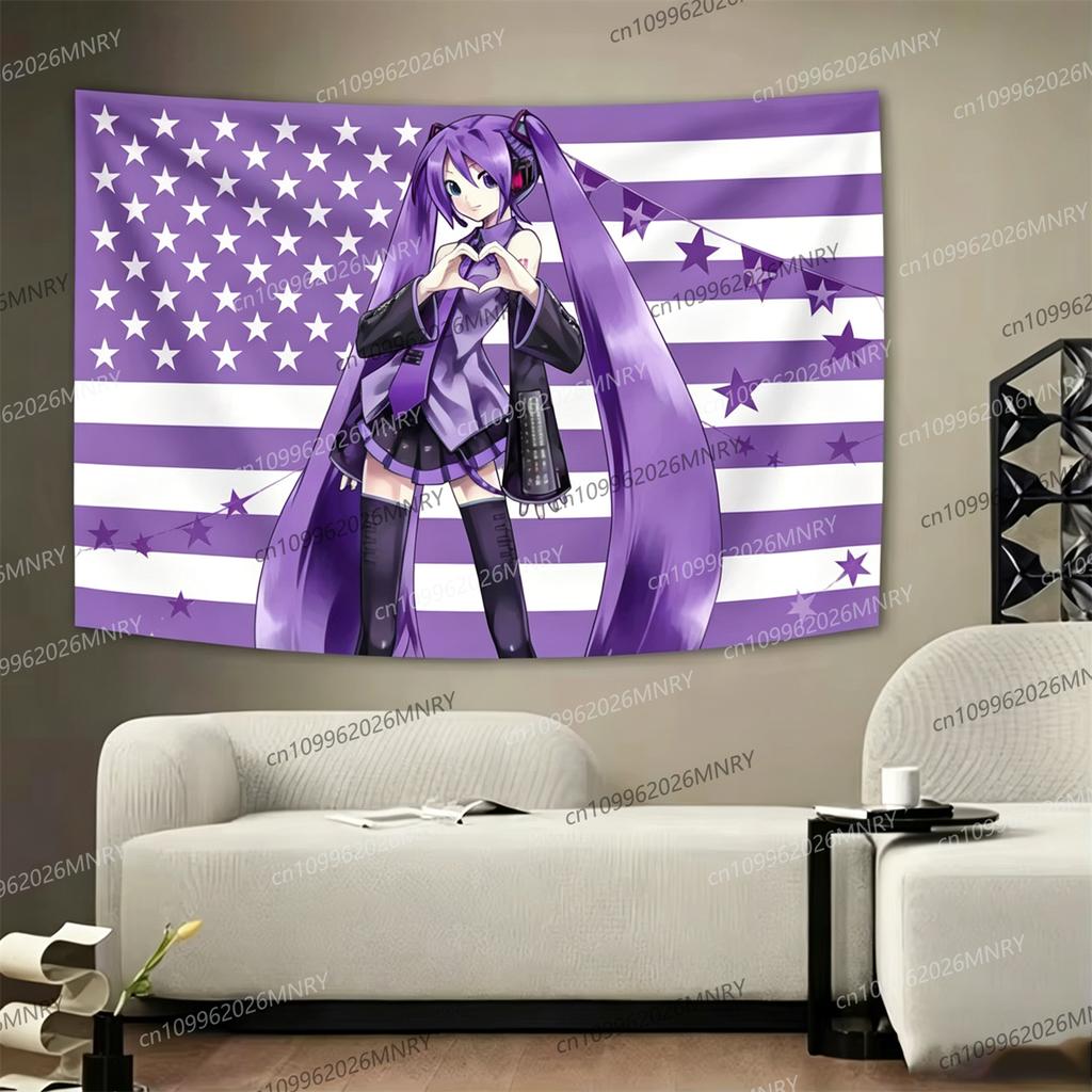 Anime Tapestry American Flag Tapestry Cloth Tapestry Background Decoration Dormitory Bed Tapestry Living RoomSofa Background