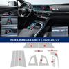 For Changan UNI T 2020 2021 2022 TPU Interior Film Transparent Anti Scratch Protection Accessory Car Sticker
