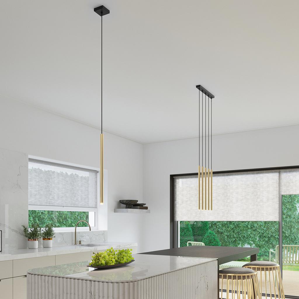 Pastel 3P Pendant Lamp, Gold Gloss