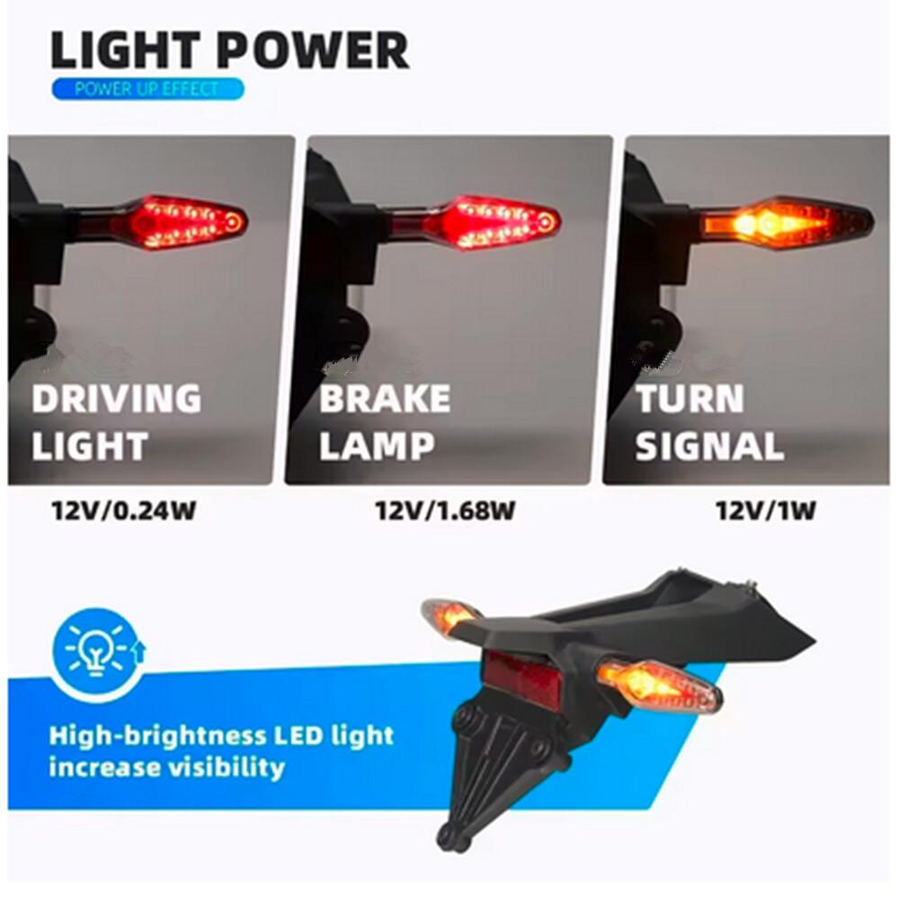2x LED Turn Signal Rear Brake Tail Light For BMW R1300GS R1250GS S1000RR M1000RR