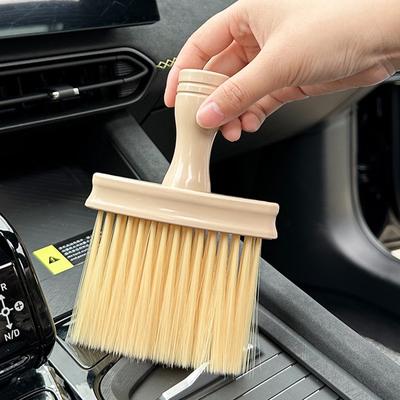 Multifunctional Wooden Cleaning Brush Car Window Buffing Brush Household Door Gap Keyboard Cleaner Car Seat Wash Cleaning Tool