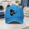 1pc 1pcs Unisex Vintage Baseball Cap Suitable For Men Women Bassist Graphic Duckbill Hat With Hook Loop Closure Lightweigh