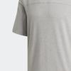 Adidas Solid Color Letter Crew Neck Short Sleeve T-Shirt Men Tops Gray FL4785