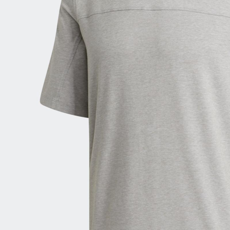 Adidas Solid Color Letter Crew Neck Short Sleeve T-Shirt Men Tops Gray FL4785