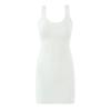 French Retro Sleeveless Knit Mini Dress - Sweet, Elastic Waistband, Pure Color for Women