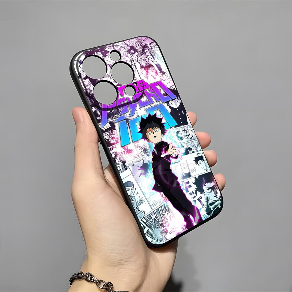 Anime Psycho 100 Phone Case For IPhone 17 Pro Max 16 15 14 Pro Max 13 11 X Xs Xr 8 7Plus Silicone Cover