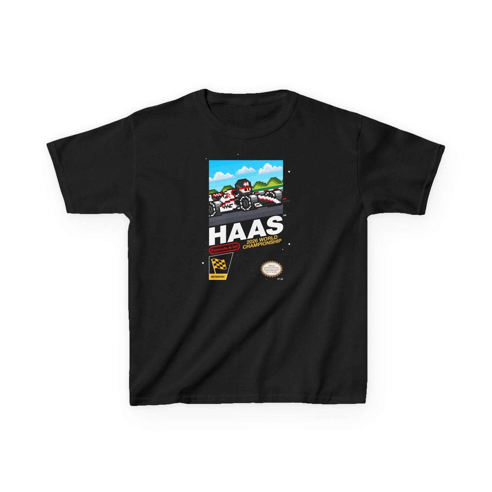 Haas 8-bit Game Kids Heavyweight 100% Cotton T-shirt L