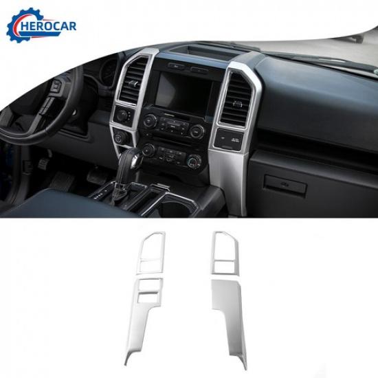 For 2015- Ford F-150 F150 Central Control Covers Dashboard Panel Trim,4PCS