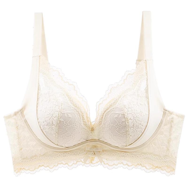 Gather Small Breasts and Show Big Upper Support To Prevent Sagging, Close Secondary Breasts, Flat Chest Special Sexy Lace Bra Cover Set